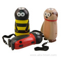 hand press torch tiger head flashlight